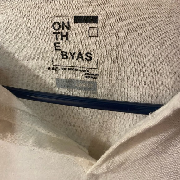 On The Byas 3/4 Sleeve Henley Size Large - Picture 4 of 5